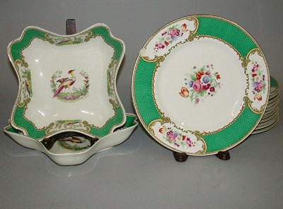 Lot 413 - Assembled Staffordshire Porcelain Partial...