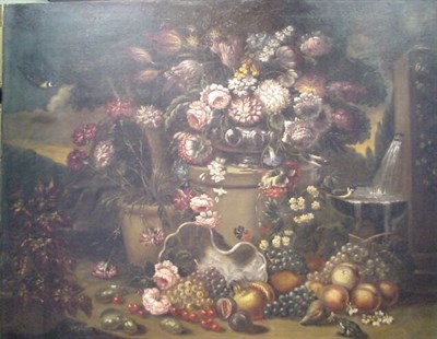 Lot 101 - Manner of Gasparo Lopez FLORAL STILL LIFE WITH...