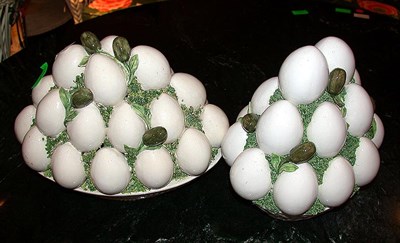 Lot 116 - Two Italian Faience Centerpieces
