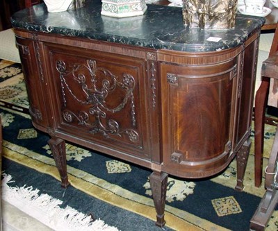 Lot 182 - Georgian Style Marble Top Mahogany Credenza