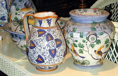 Lot 107 - Group of Five Italian Faience Articles