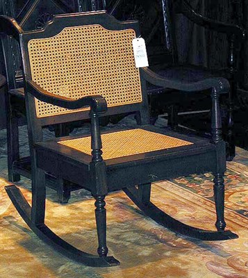 Lot 169 - Georgian Style Caned and Mahogany Three-Piece...