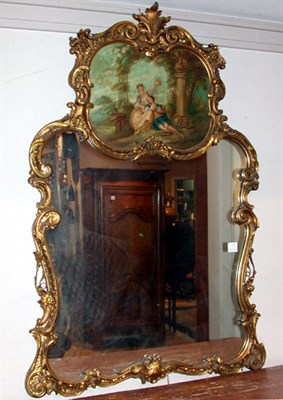 Lot 339 - Louis XV Style Gilt Decorated Trumeau