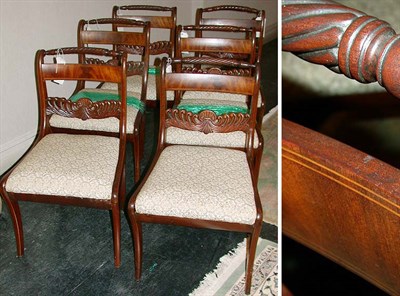 Lot 226 - Set of Six Regency Mahogany Dining Chairs