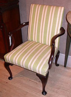 Lot 570 - George III Mahogany Library Chair 18th Century...