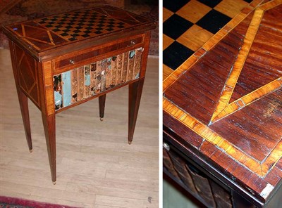 Lot 589 - Louis XVI Marquetry Inlaid Games Table Late...