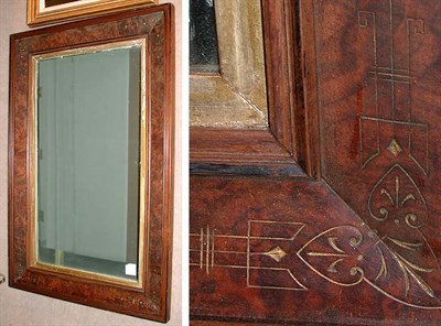 Lot 617A - Eastlake Gilt Incised Walnut Mirror