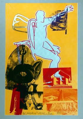 Lot 285 - Robert Rauschenberg WHITE BAS FAKE Color...
