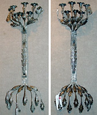 Lot 346 - Pair of Rococo Style Patinated-Metal...