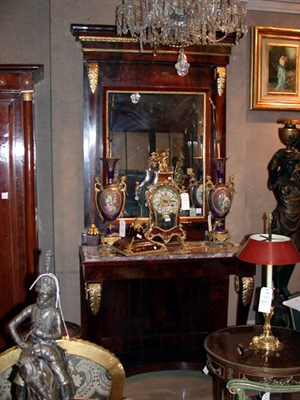 Lot 191 - Empire Mahogany and Parcel Gilt Console and...