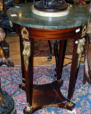 Lot 592 - Empire Style Bronze Mounted Mahogany Gueridon...