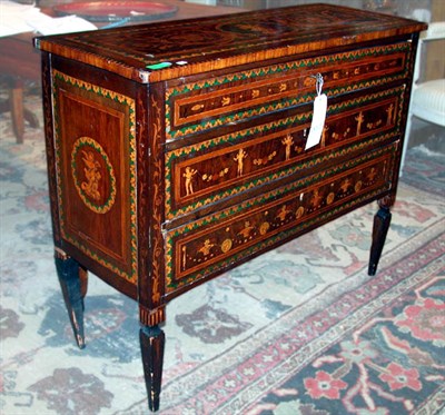 Lot 269 - Italian Neoclassical Marquetry Inlaid Walnut...