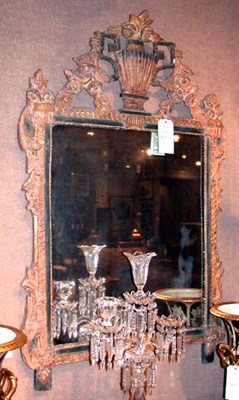 Lot 453 - Louis XVI Painted and Parcel Gilt Mirror