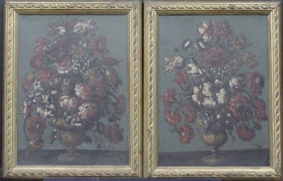 Lot 31 - Italian School 19th Century FLORAL STILL LIFES:...