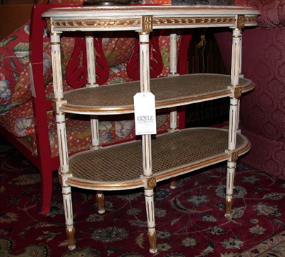 Lot 457 - Louis XVI Style Marble Top Painted and Parcel...