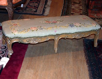 Lot 311 - Louis XV Style Needlepoint Upholstered Stool