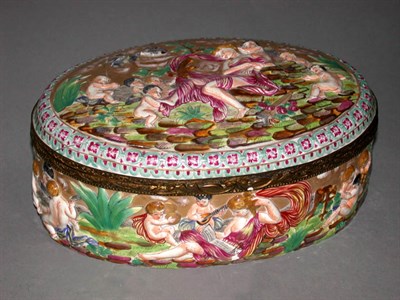 Lot 404 - Capodimonte Porcelain Box