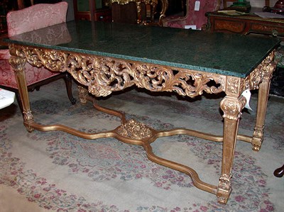 Lot 147 - Louis XVI Style Gilt-Wood Center Table With a...