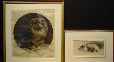 Lot 76 - Herbert Dicksee [SLEEPING PEKINGESE] and...