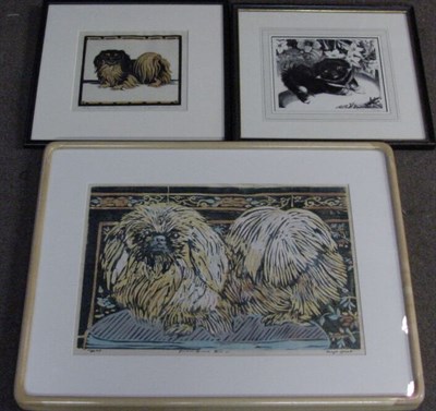 Lot 239 - Elizabeth Norton STUDY IN BLACK AND TAN color...