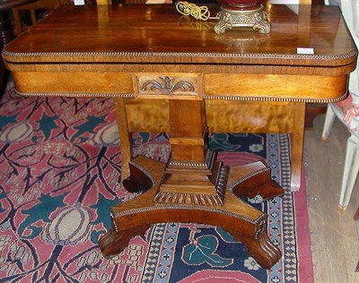 Lot 589 - Regency Rosewood Card Table