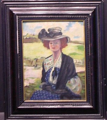 Lot 42 - Hubner Austrian, 19th century SEATED WOMAN IN...