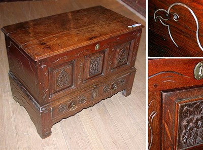 Lot 192 - Provincial English Oak Diminutive Chest 19th...