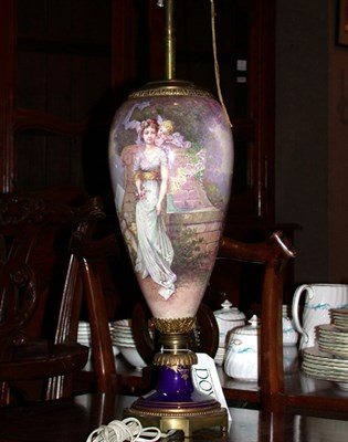 Lot 485 - Sevres Style Gilt-Metal Mounted Porcelain Vase...