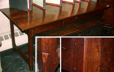 Lot 110 - Provincial French Walnut Farm Table 19th...
