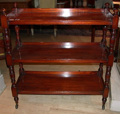 Lot 675 - William IV Mahogany Three-Tier Server Early...