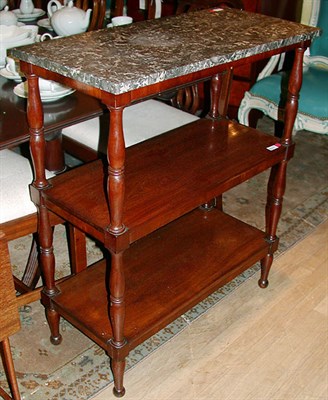 Lot 571 - Charles X Marble Top Mahogany Three-Tier Etagere