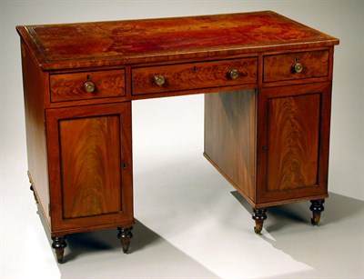 Lot 629 - Regency Mahogany Pedestal Desk Early 19th...