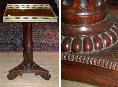 Lot 679 - William IV Style Brass Mounted Rosewood Side...