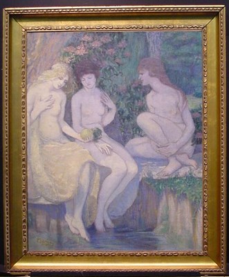 Lot 33 - Manner of Alphonse Mucha THREE SEASONS Bears...