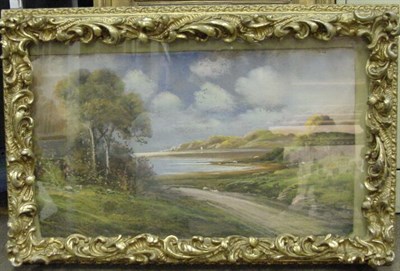 Lot 21 - 20th Century School PATH TO THE SHORE Pastel...