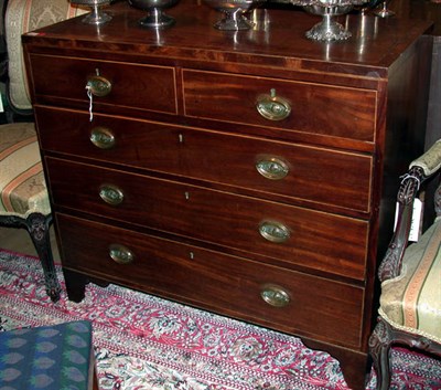 Lot 375 - George III Mahogany Chest of Drawers