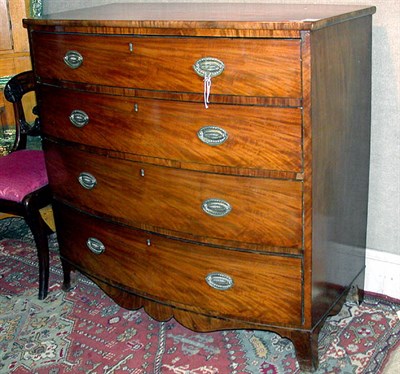 Lot 234 - George III Mahogany Chest of Drawers