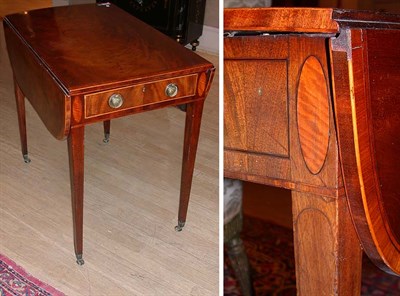 Lot 407 - George III Satinwood Crossbanded Mahogany...
