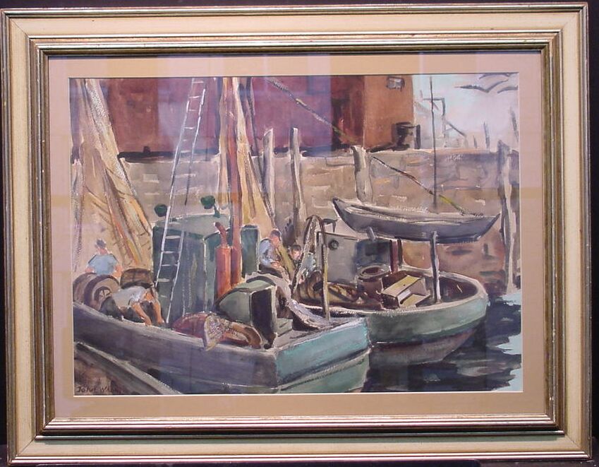 Lot 83 - Manner of John Whorf ROCKPORT, MASSACHUSETTS,...
