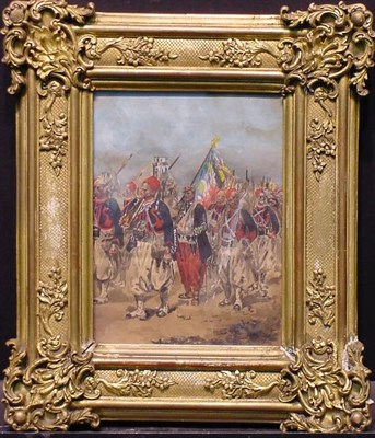 Lot 63 - French School 19th Century ZOUAVES ON THE...