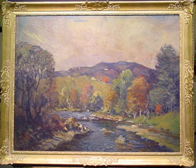Lot 123 - Arthur Clifton Goodwin 1864-1929 RIVER THROUGH...