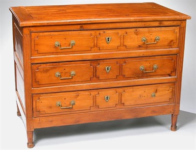 Lot 295 - Provincial Louis XVI Walnut Commode Late 18th...