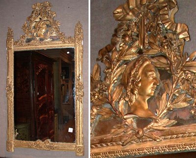 Lot 4333A - Louis XVI Gilt Mirror Of rectangular form,...