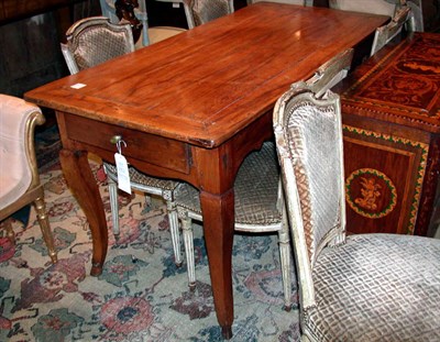 Lot 313A - Provincial French Fruitwood Farm Table 19th...