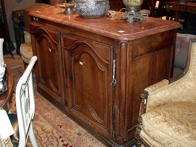 Lot 220 - Provincial Louis XV Style Marble Top Walnut...