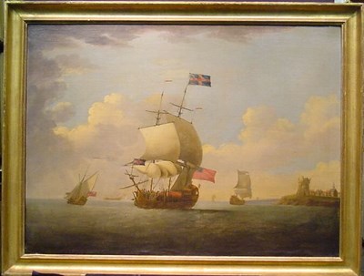 Lot 126 - Follower of Willem van de Velde SHIPS OFF...