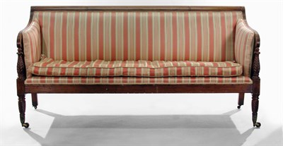 Lot 166 - Federal Brass Inlaid Mahogany Settee New York,...
