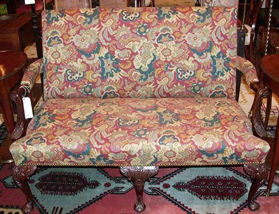 Lot 278 - George III Style Needlepoint Upholstered Settee