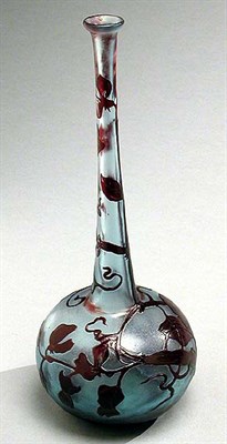 Lot 363 - Daum Nancy Cameo Glass Vase Of globular form,...