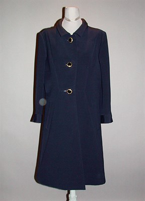 Lot 534 - Balmain Navy Blue Evening Coat Sweet & Sour...